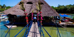 The Moorings Restaurant located along Mtwapa Creek