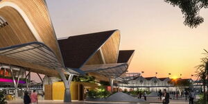 The entrance of the Nairobi Central Railway Station design