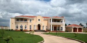 The front view of Ksh200 million built by former Commissioner of the Kenya Police Major General Mohammed Hussein Ali in Karen, Nairobi.