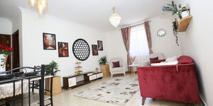 The living room of a housing unit in the Bondeni Affordable Housing Project in Nakuru County on Monday February 13, 2023