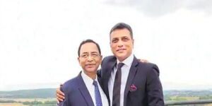The missing Indian tycoon Zulfiqar Khan (right) and his brother Iftikhar Khan.