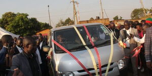 The van gifted to ex-criminals in Busia County in February 2023