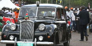 The vintage Rolls-Royce Austin Princes Antique Classic used by Governor Anne Kananu during her swearing in.