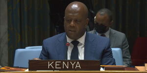 The Permanent Representative of Kenya to the United Nations, Martin Kimani during a past event
