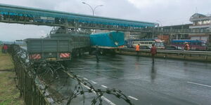 Section of Thika Super Highway closed following an accident involving a trailer and a lorry