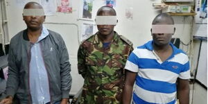 Three suspects arrested near Kahawa Barracks after conning a man Ksh350,000 on Monday, April 6, 2021