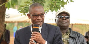 Ford Kenya Secretary-General Eseli Simiyu speaking at a past event.