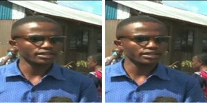 Top KCSE performer Anthony Njuguna Muhoro speaks to the media at Kiamaina Secondary School, Nakuru County on Saturday, April 23, 2022. .jpg (36
