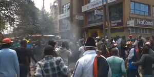 An image of Gikomba protests