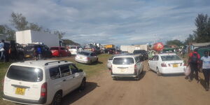 Traffic Snarl Up along Kisumu-Nairobi Highway on Sunday, May 9, 2021.