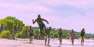 People enjoying themselves at Eliye Springs