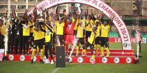 Tusker FC After Being Crowned Champions of the Kenya Premier League in of the 2020-2021 Season