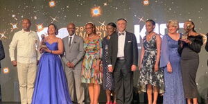 Twiga Tours staff pose for a photo at a past World Travel Awards.