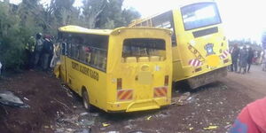 Two school buses collide in Kirinyaga County on Wednesday, April ,5, 2023