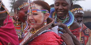 Marilyn Parver during one of her trips to Kenya