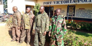 Ugandan military officer, 3 civilians who were harassing Kenyan fishermen in Lake Victoria on Thursday, December 23, 2021.