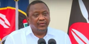President Uhuru Kenyatta speaking at State House on November 4, 2020
