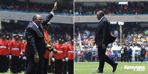 President Uhuru Kenyatta in Kasarani Stadium on September 13, 2022.