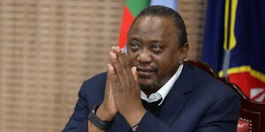 Former President Uhuru Kenyatta at State House Nairobi on July 28, 2022.