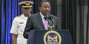 President Uhuru Kenyatta speaks at Healthcare Convention Expo and Conference at Sarit Centre, Nairobi on Monday, March 9, 2020