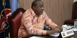President Uhuru Kenyatta speaking at UN Security Council Open Debate on February 23, 2021