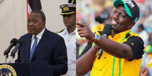 Photo collage between President Uhuru Kenyatta and his Deputy William Ruto