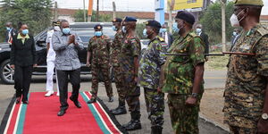 Uhuru launches National Air Support Department (NASD) at Wilson Airport in Nairobi County on Thursday, December 17, 2020.