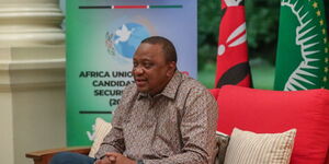 President Uhuru Kenyatta during a meeting with Permanent Representatives of various countries to the United Nations on Tuesday, June 16, 2020