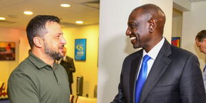 Ukraine President Volodymyr Zelenskyy and President William Ruto 