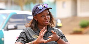 Undated photo of Rally Driver Maxine Wahome at a past event 
