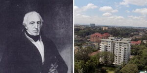 Ralph Payne, the first Baron Lavington (left) Aerial view of Lavington estate