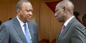 An undated image of President Uhuru Kenyatta and Deputy President William Ruto.