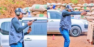 A Kenyan Shooter During the IDPA Competition