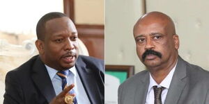 Nairobi Governor Mike Sonko and NMS Director-General Mohamed Badi