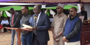 Chebukati's emotional speech in Daniel Musyoka's burial