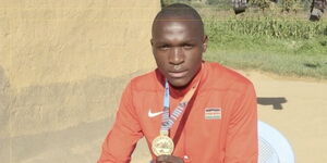 Heristone Wanyonyi Gold Medalist During an Interview on Friday August 27