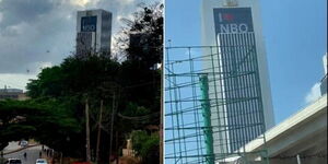 A collage of the 'I love Nairobi' phrase displayed on GTC tower along Waiyaki Way.