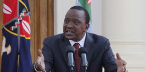 File image of President Uhuru Kenyatta.