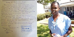 Beatrice Yegon appeals for help to offset Ksh900,000 accrued for her son at the Kijabe Hospital.
