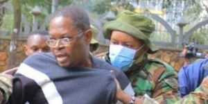 Senate Minority Leader  (Rtd) Justice Stewart Madzayo was arrested by police during Azimio protests in Nairobi on Monday, March 20, 2023.
