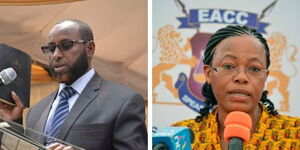 2 EACC Commissioners Dabar Abdi and Rose Mghoi Who Resigned on Wednesday September 1