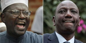 Malik Obama (left) and DPWilliam Ruto (right)