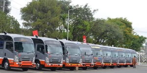 Super metro buses during launching on November 4