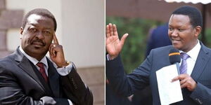 An image of ANC leader Musalia Mudavadi and Machakos Governor Alfred Mutua