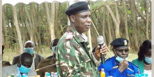 Central Regional Commissioner Wilfred Nyagwanga speaking at a past event.