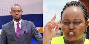 Undated images of Kirinyaga governor Anne Waiguru and Citizen TV anchor Waihiga Mwaura.