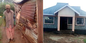 Left: the late Catherine Gogo right: the new house she was set to move into