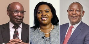 Left to right: RMS founder SK Macharia, Keroche Breweries founder Tabitha Karanja and Equity Bank CEO James Mwangi.