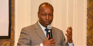 Nakuru Governor Lee Kinyanjui speaking at a past event.
