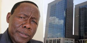 One of Lloyd Masika's billionaire founder David Masika (left) and Delta building, property managed by the company.